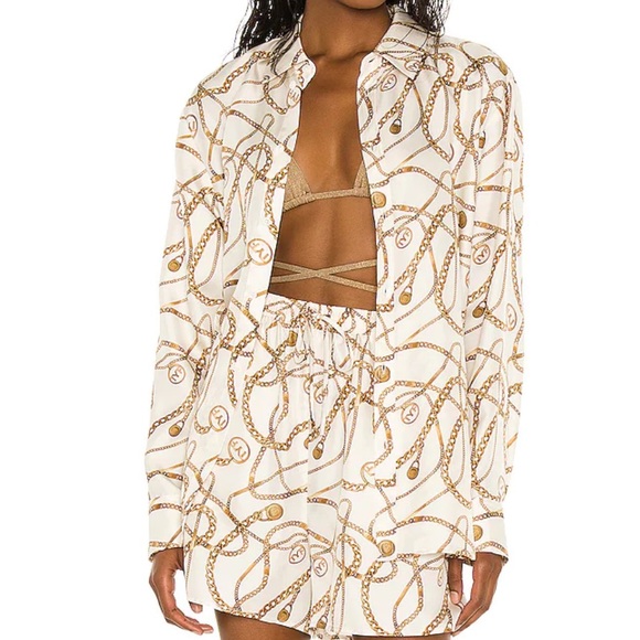 Tell your friends Long Sleeve Shirt in Celeste print - Picture 2 of 8